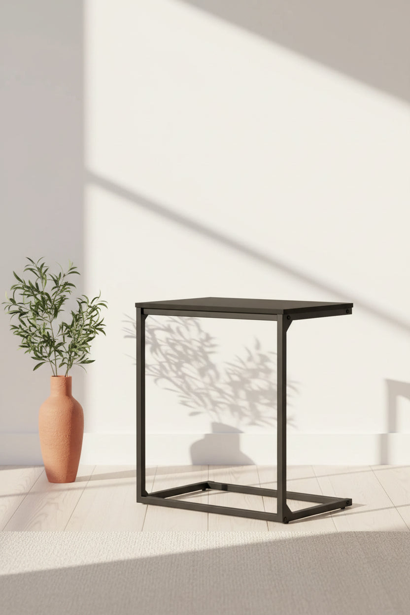End Table Small Side Table Bed Side Table Side Table For Couch Mesitas Para Sala C Shape End Table