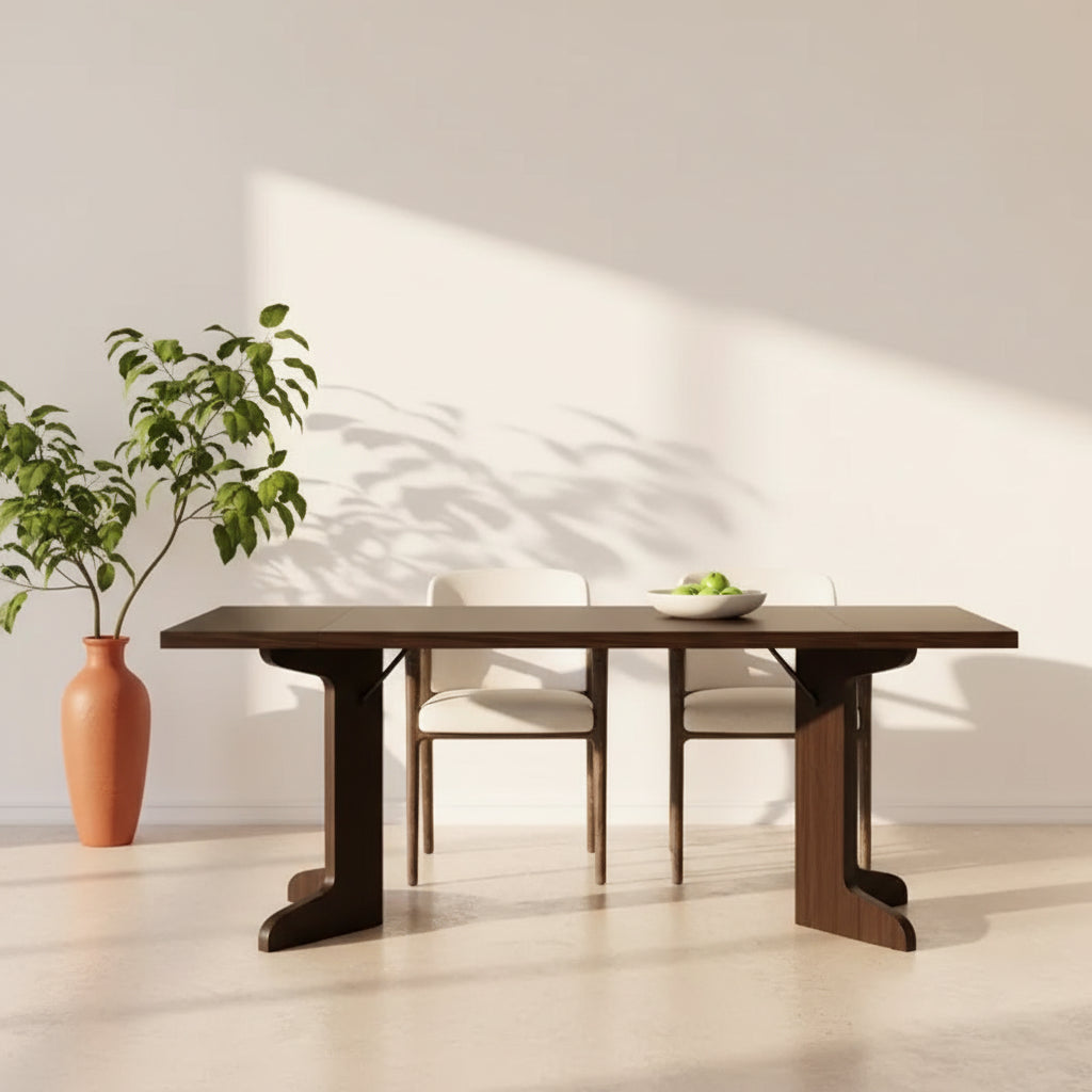 71-inch Dining Table for 6-8, Farmhouse Kitchen Table w/Large Tabletop, Rectangular Dinner Eating Table for Dining Room, Living Room