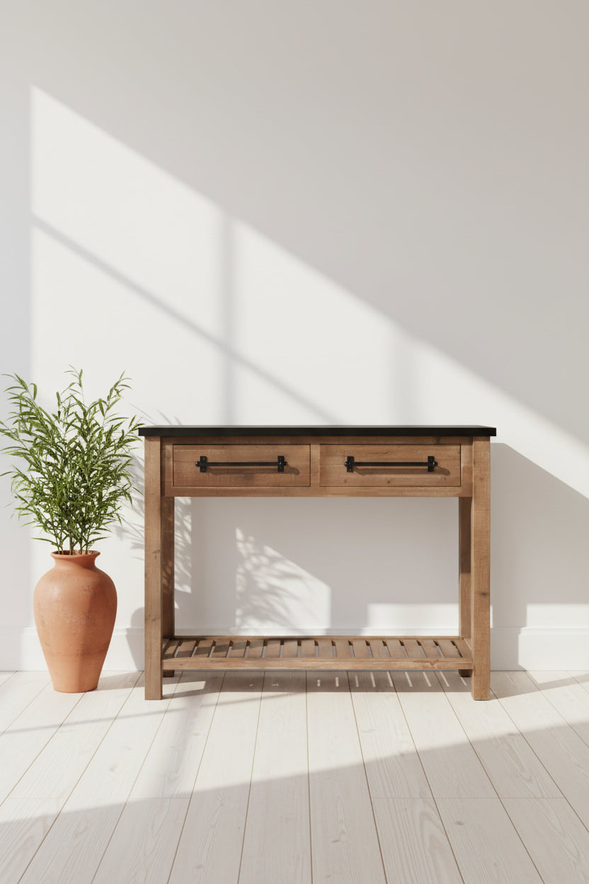 Eugene Console Table Brown - ClickDecor
